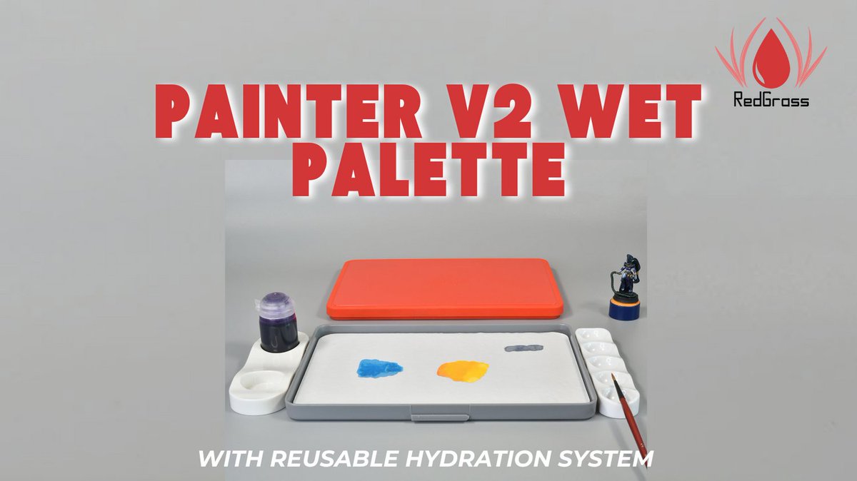RedgrassGames's tweet image. Keep your paints fresh and ready to use with the Redgrass V2 Wet Palette 🎨✨ 

The perfect tool for smooth blending, longer paint workability, and effortless painting sessions! 🚀 

Shop now 👉 redgrasscreative.com/redgrass-wet-p… 

#MiniaturePainting #WetPalette #RedgrassCreative