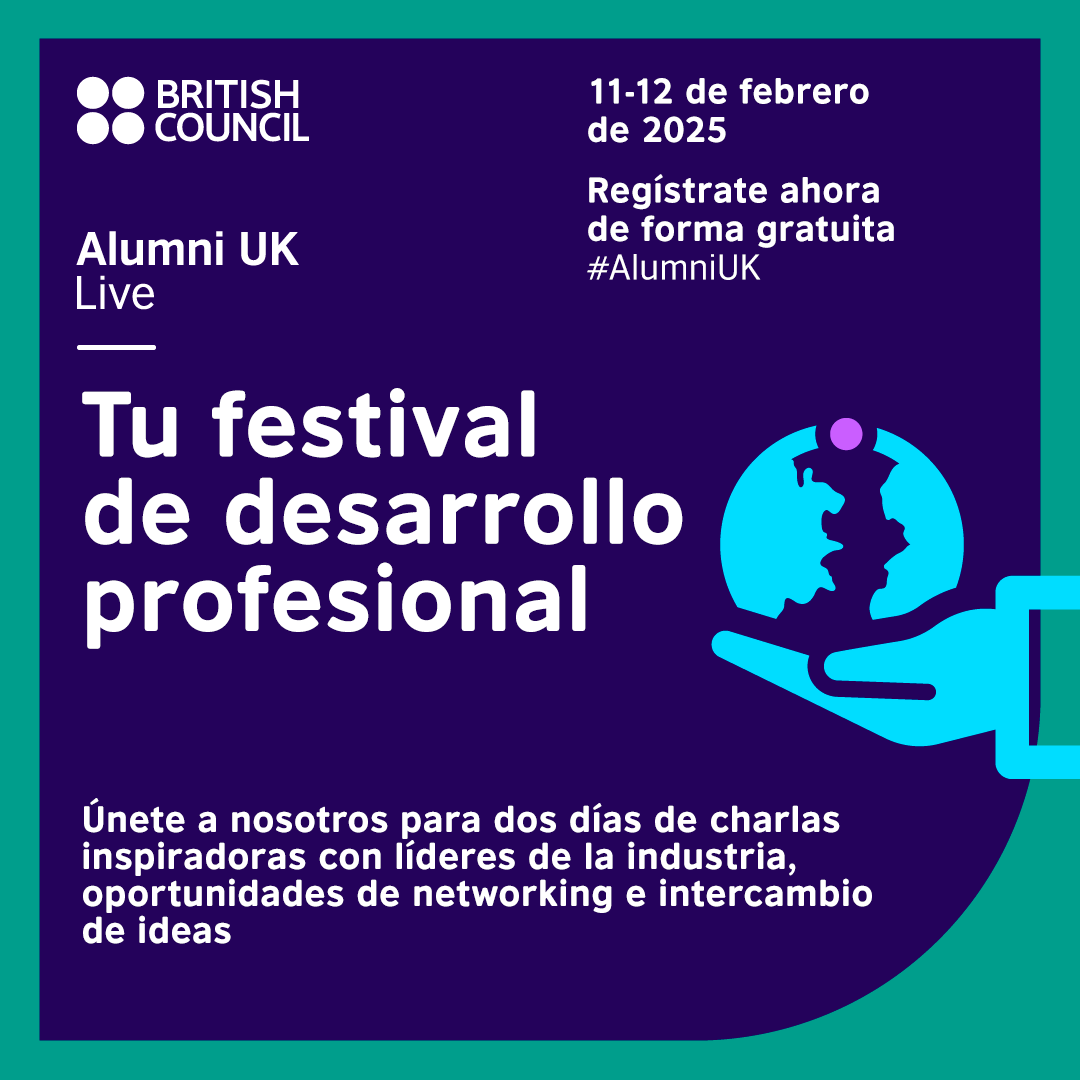 🌟 Amplía tu impacto con Alumni UK Live 🌍🎓

Evento virtual GRATUITO de 2 días para exalumnos internacionales del Reino Unido:
🚀 Potencia tus habilidades
💼 Desarrolla tu carrera
🤝 Conecta con #AlumniUK de todo el mundo

📲 Regístrate aquí: bit.ly/40J3Jra
