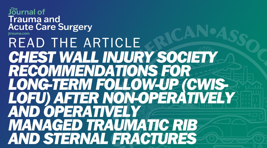 This CWIS guideline follow-up for patients with traumatic rib fractures - those who do not undergo surgical stabilization should be followed for at least 1 month and those who undergo surgical stabilization should be followed for at least 3 months. 

journals.lww.com/jtrauma/abstra…