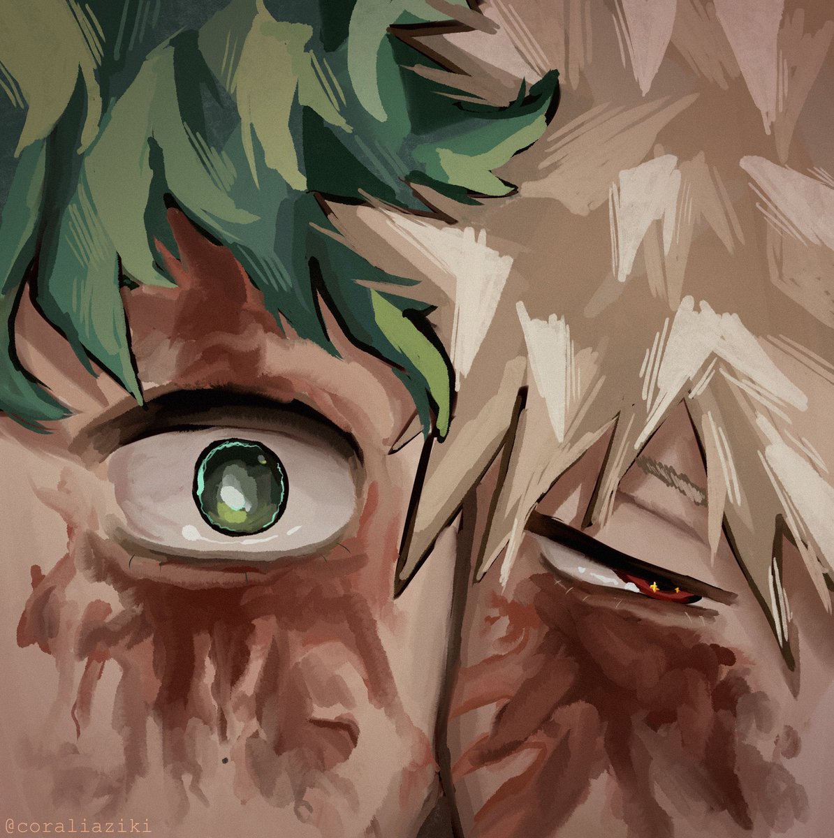 coraliaziki's tweet photo. traumatized #mha https://t.co/kVCe4Fi5Ye