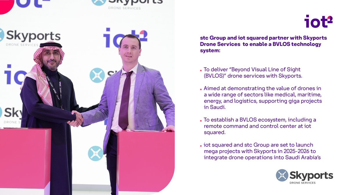 We are thrilled to partner with @skyports_DS at #LEAP25 to push the boundaries of remote drone operations.
 
#iotsquared
#unlocking_the_potential_of_things