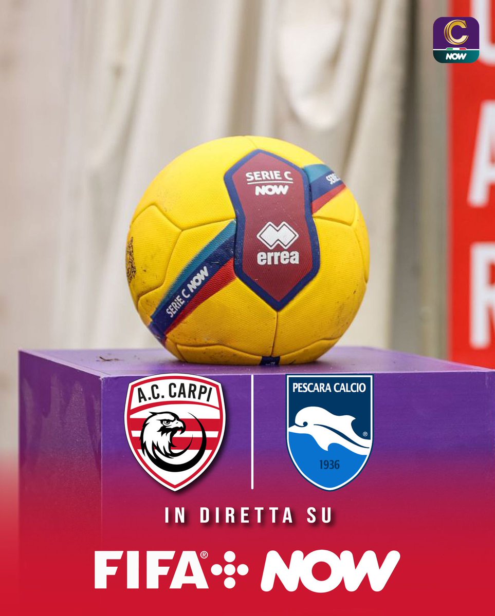 ac_carpi's tweet photo. L'𝗔𝗖 𝗖𝗮𝗿𝗽𝗶 sbarca su 𝗙𝗜𝗙𝗔+ 🔥
📽️ Oltre a Sky e NowTV, 𝗖𝗮𝗿𝗽𝗶 𝘃𝘀 𝗣𝗲𝘀𝗰𝗮𝗿𝗮 rappresenterà la prima partita dei biancorossi ad essere trasmessa sulla piattaforma digitale FIFA+
#CarPes #CdiCarpi #ilCarpiperScelta #SerieCNow https://t.co/r6pgiCN741