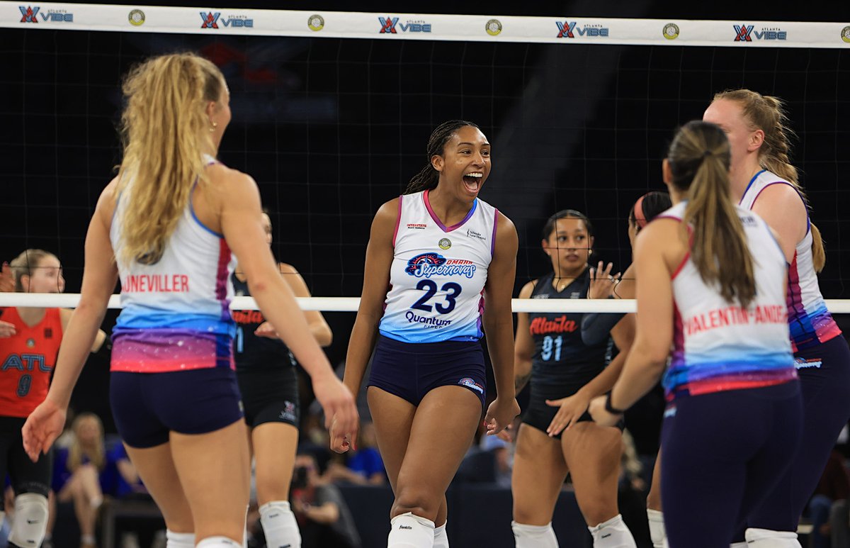 tgrason's tweet image. Taking the W on the road... @OmahaSupernovas outlast the Atlanta Vibe 3-1 #OmahaSupernovas #VolleyBall #RealProVB  📸Core 360 Sports / Tom Grason