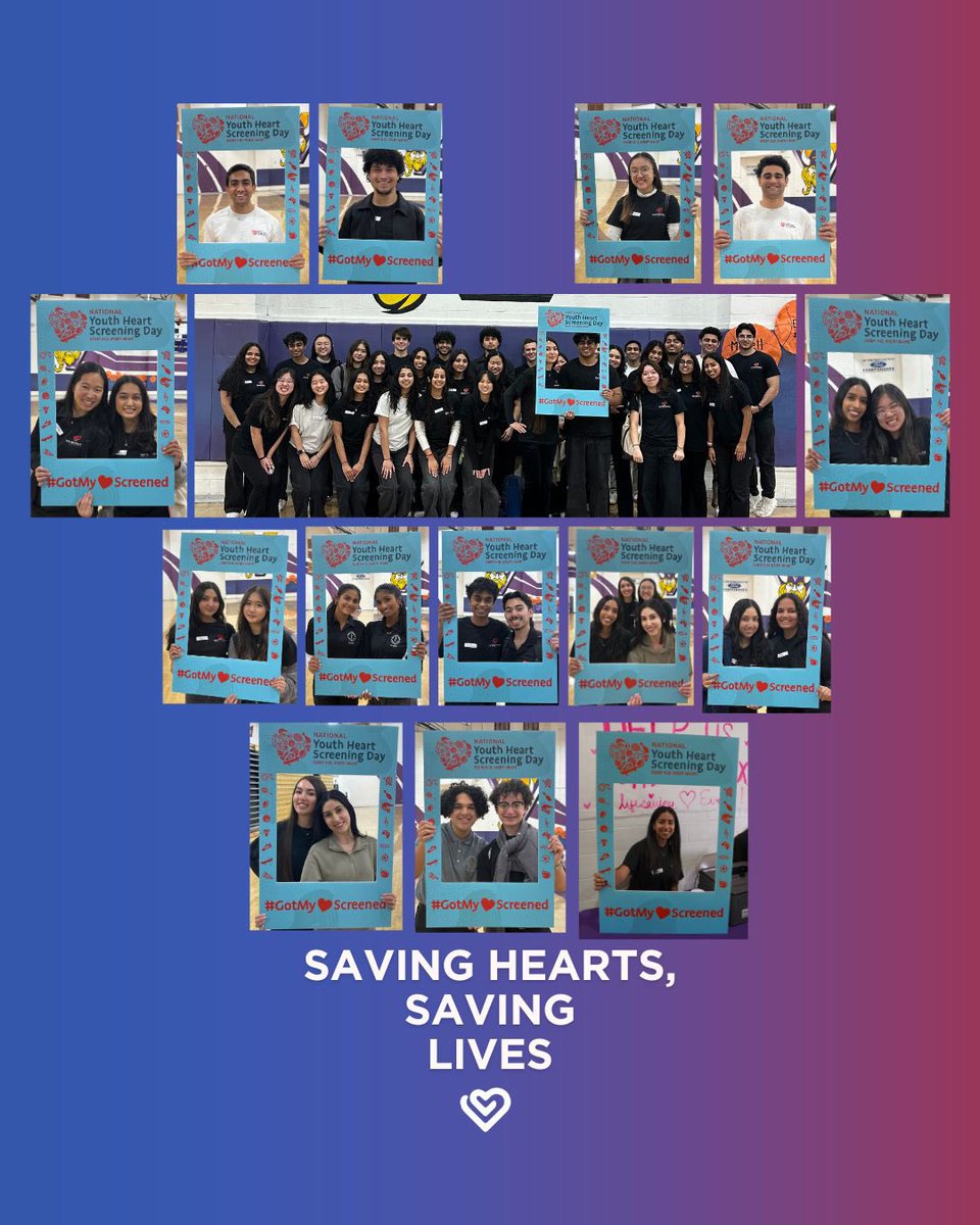 On National Youth Heart Screening Day, we screened 150+ students for heart abnormalities! 💌🫀 With the help of Valencia HS MSA volunteers and cardiologists, we were able to provide free screenings and educate our communities on the importance of CPR, AED use, plus more! 🩺❤️‍🩹