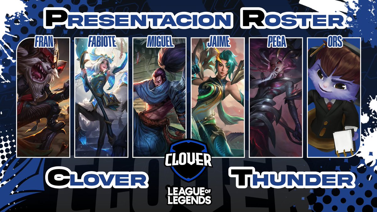 #PRESENTACIÓN | Clover Thunder

Si os pareció poco lo de Clover Blue, hoy también presentamos Clover Thunder. Ellos son: 

🔝| <a href="/FranciscoGuBa/">frankaiser16</a> 
🌴| Fabiote
⚔️| Miguel
💀| Jaime
🩹| <a href="/PegaSenpai/">Pega senpai</a> 
🧠| <a href="/poppydiff/">Ors</a> 
🕴️| <a href="/Frantxiii/">Frantxiii</a> 

¡Bienvenidos a vuestra nueva casa! 🏠💙
#GoClover