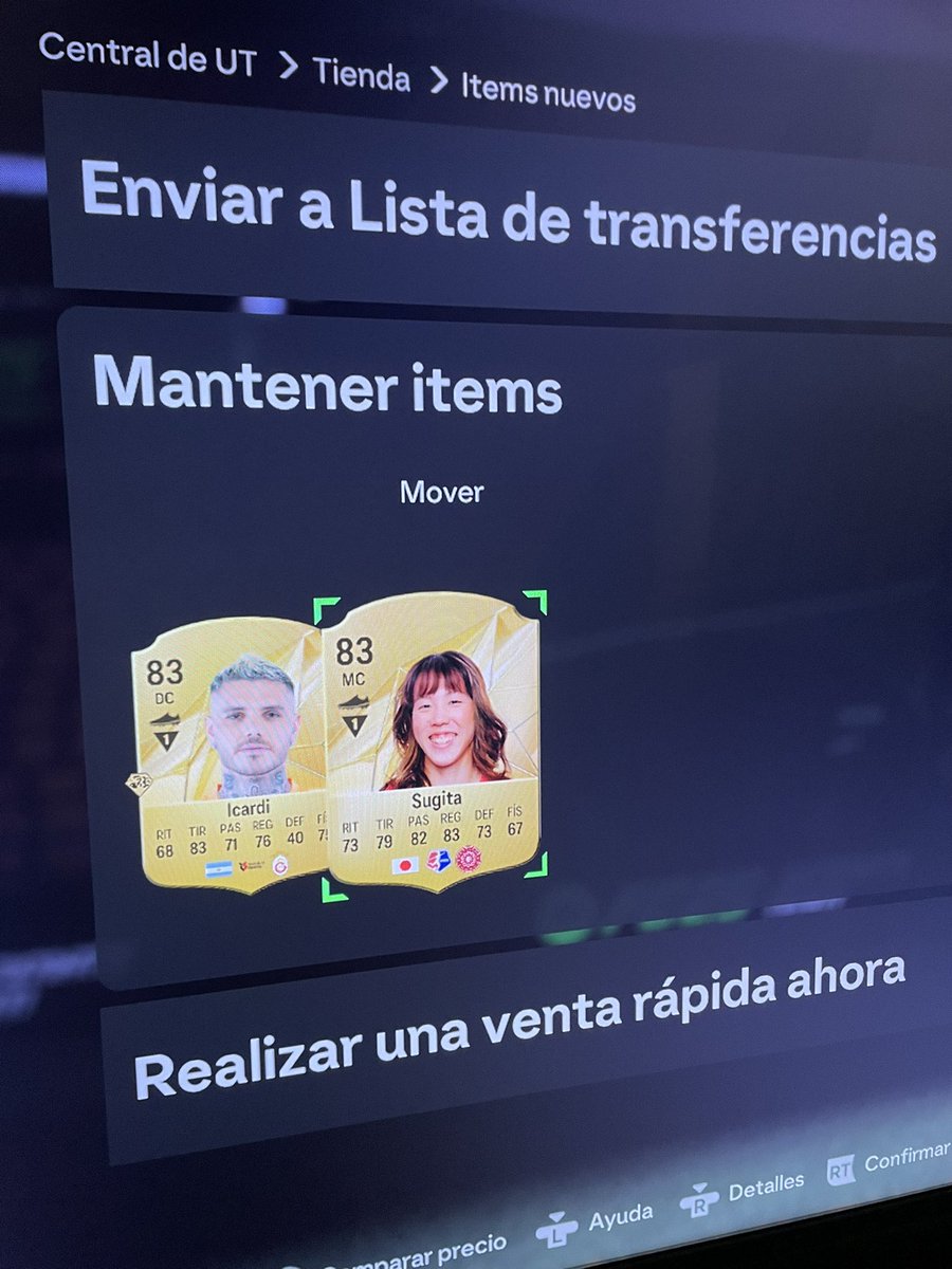 ayer en un sobre del fifa 25 jugando con mis amigos nos salieron icardi y la china
