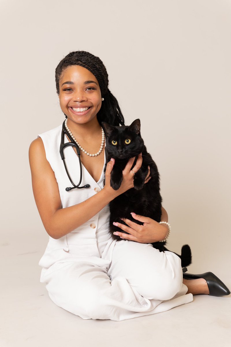 Oh nothing, just becoming part of the 1.2% of black veterinarians! 

#BlackHistoryMonth 
#blackveterinariansmatter