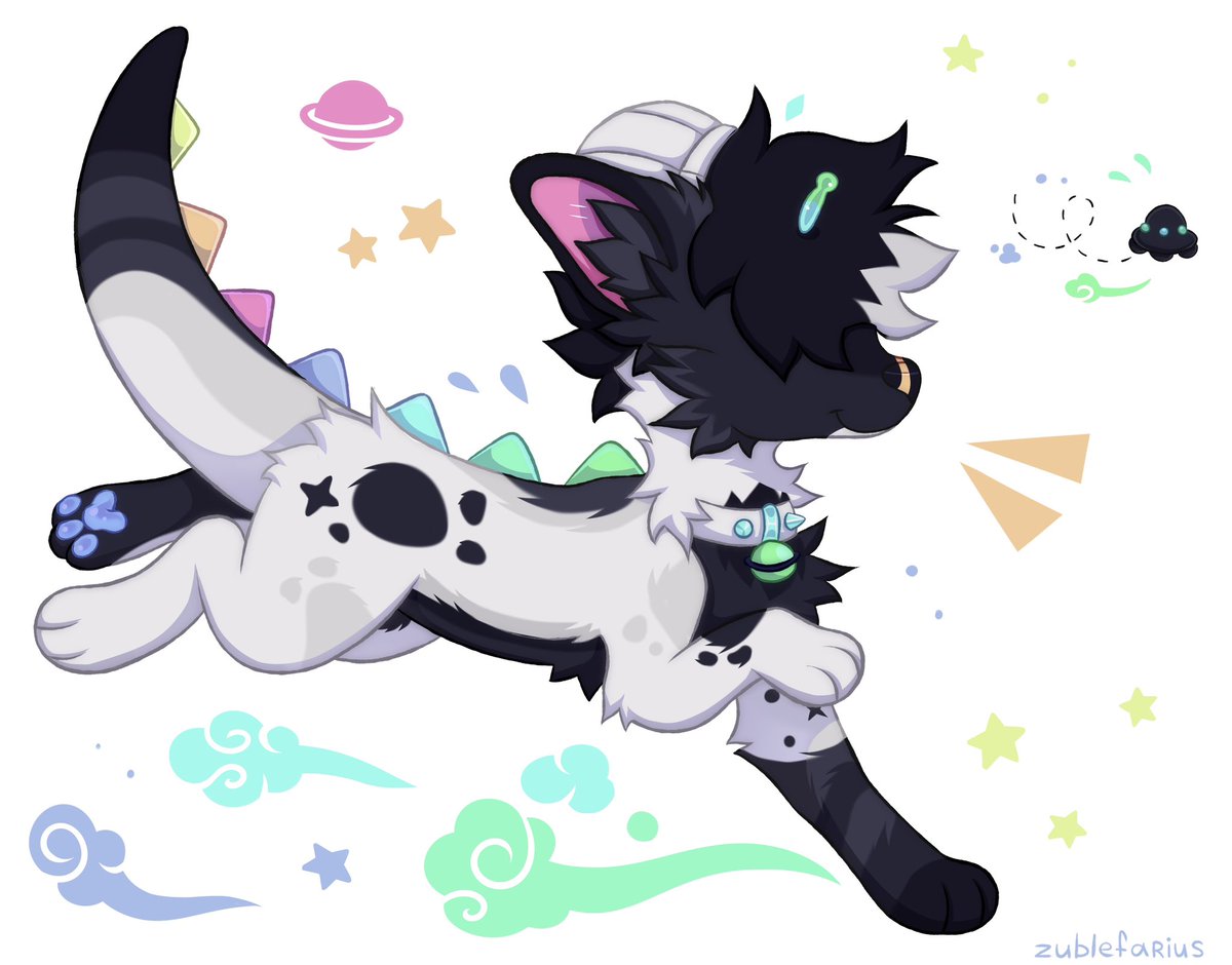 Commission of a very cute alien doggo for QTigress on Toyhouse :)

I really love the colors of this character and tiny antennaes!!

#furry #furryart #dog