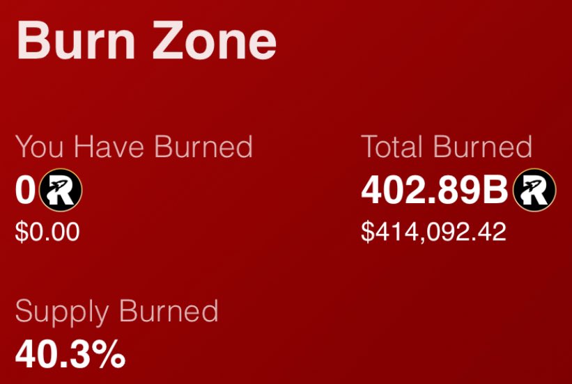 Monumental Achievement today!
40% of the supply of RocketFi tokens has officially been burnt and permanently destroyed. Not to mention over $50k in trading volume in the last 24 hours. Way to go RocketFi community!