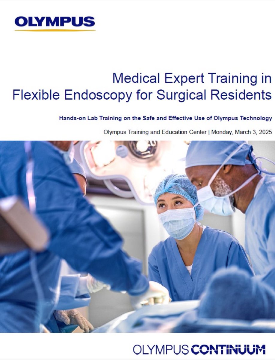 Register NOW for our <a href="/BMCSurgery/">BMC Surgery</a> <a href="/Olympus_Corp/">Olympus</a> flexible endoscopy course for general surgery residents (CRS and MIS fellows welcome too) March 3, 2025 in Westborough, MA. Registration is complimentary:  learn-us.olympusamerica.com/learn