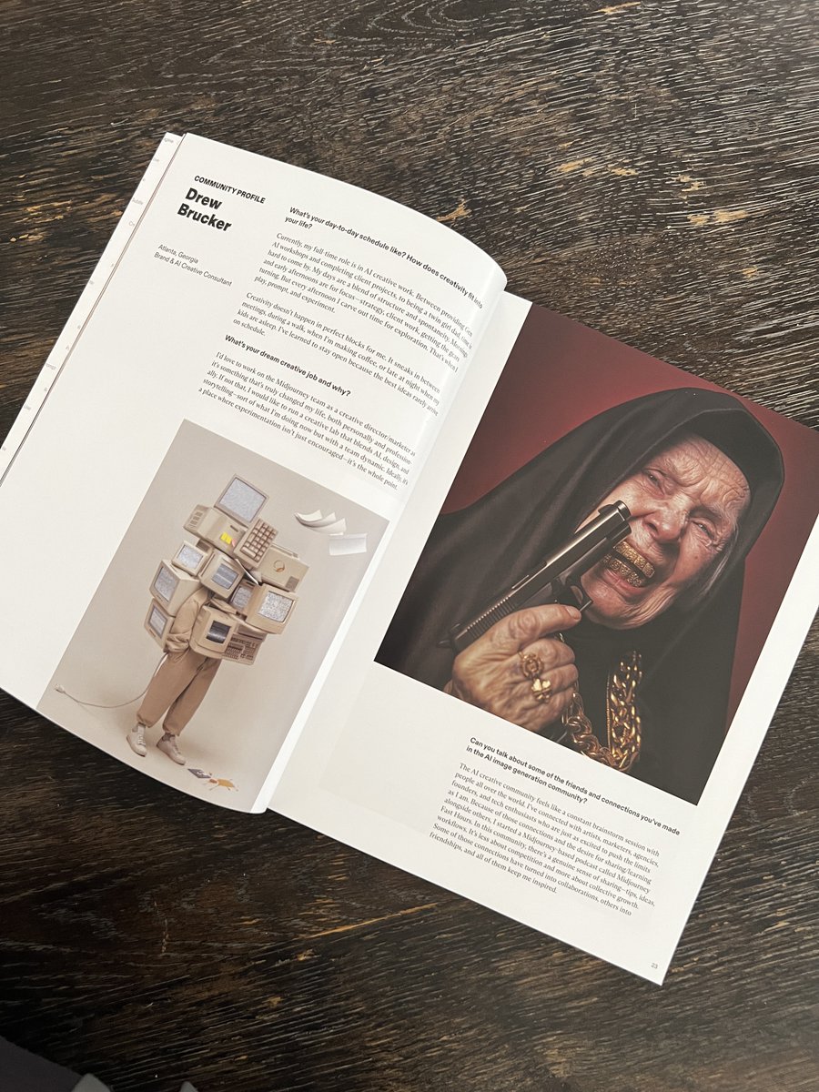 dcbruck's tweet image. Nice little moment.

Midjourney Magazine
Vol. 22
Pg. 22