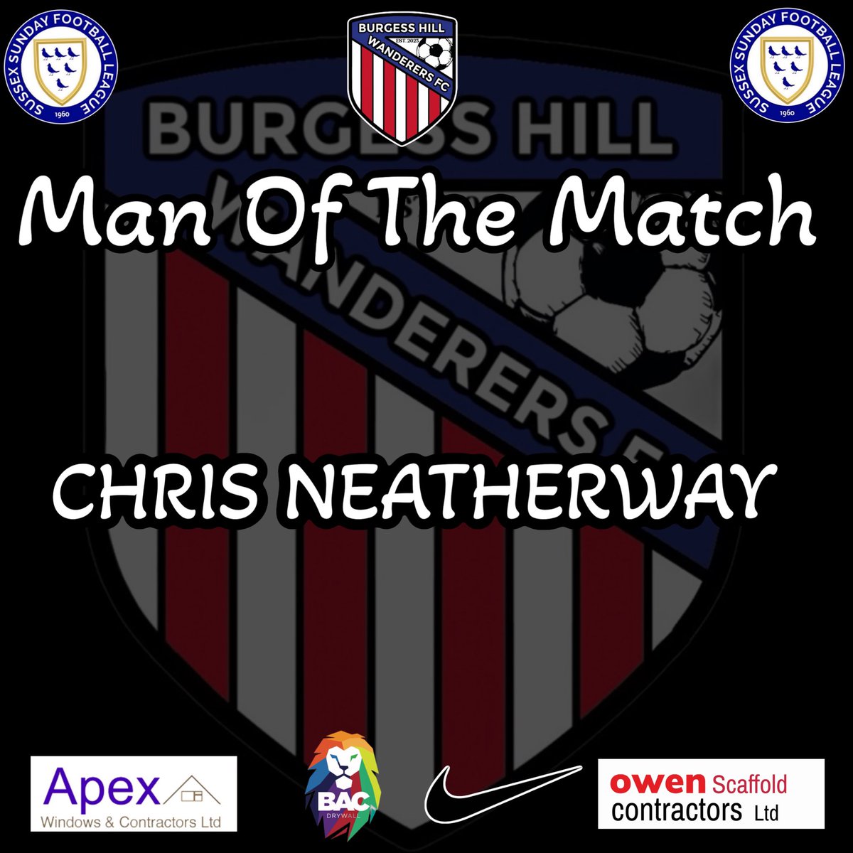 Burgess Hill Wanderers FC Vets (@bhwvets) on Twitter photo Congratulations to our MOTM today <a href="/CNeatherway89/">Chris Neatherway</a> scoring a hatrick and helping us secure the win ππ»ππ»ππ» Congratulations to our MOTM today <a href="/CNeatherway89/">Chris Neatherway</a> scoring a hatrick and helping us secure the win ππ»ππ»ππ»