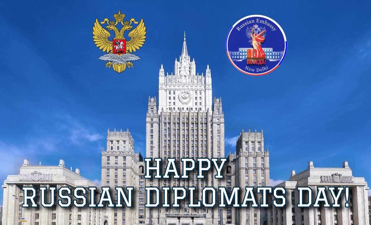 AmbRus_India's tweet image. Today, on February 10, Russia celebrates #DiplomatsDay.