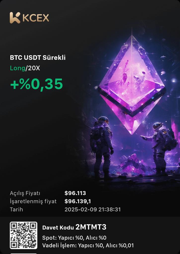KCEX'e <a href="/KCEX_Turkey/">KCEX Global Türkiye Topluluğu</a> Benimle Katıl, piyasadaki en düşük oranların ve 1.000 USDT'ye kadar vadeli işlem deneme bonusu ile ücretsiz çekimlerin keyfini çıkarın! Davet kodum 2MTMT3, hemen kaydolmak için tıkla:  kcex.io/register?invit…