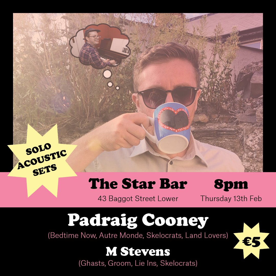 Myself and <a href="/MikeStevens72/">M Stevens</a> doing acoustic sets in the Star Bar on Baggot St on Thursday. Songs from the mists of time up to the present day and the future. All good. Come along.