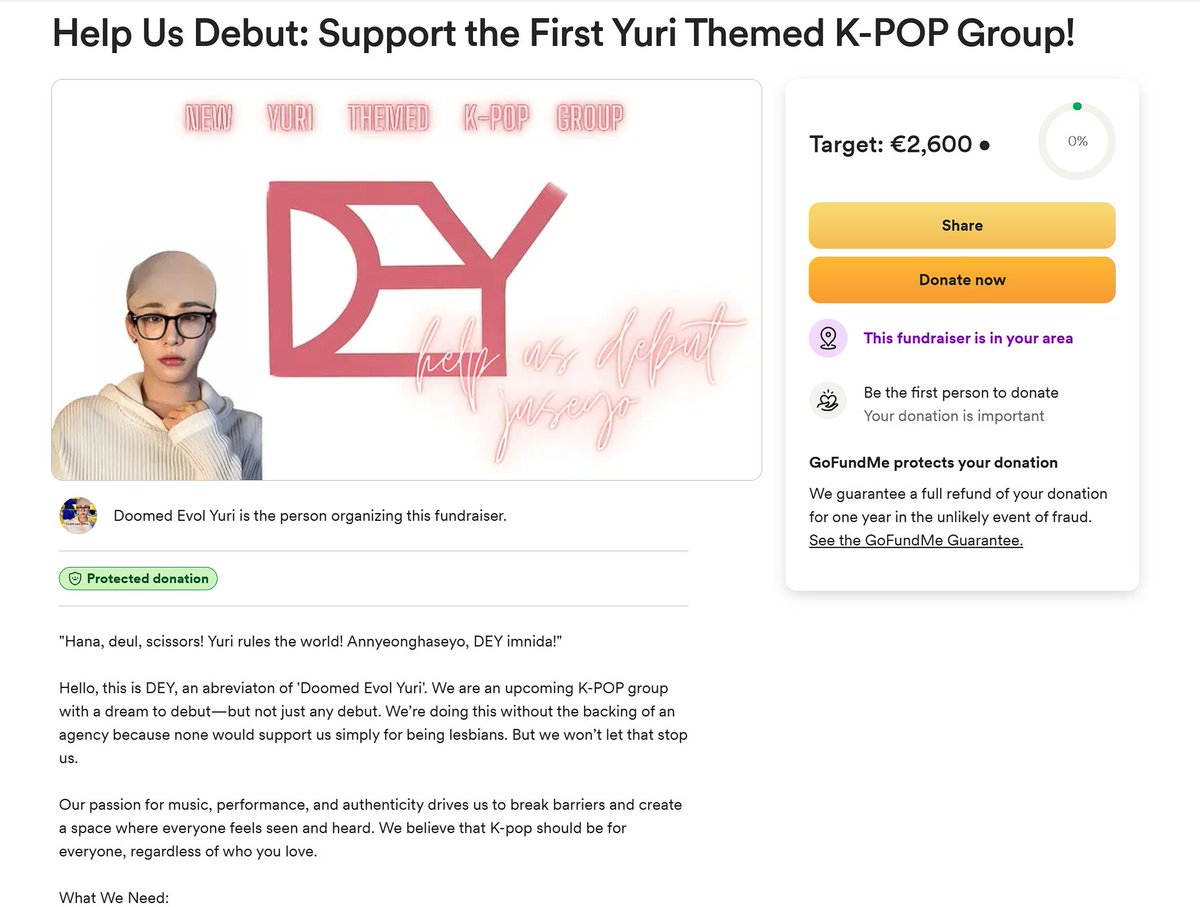 DoomedEvolYuri's tweet photo. IMPORTANT‼️

The members of #DoomedEvolYuri need you now more than EVER!

Please donate to gofundme to help the members of your favorite group reduce their Breast Size.

DONATE NOW 💯
▶️https://t.co/HcFuo243rw https://t.co/dTVeQazxAz