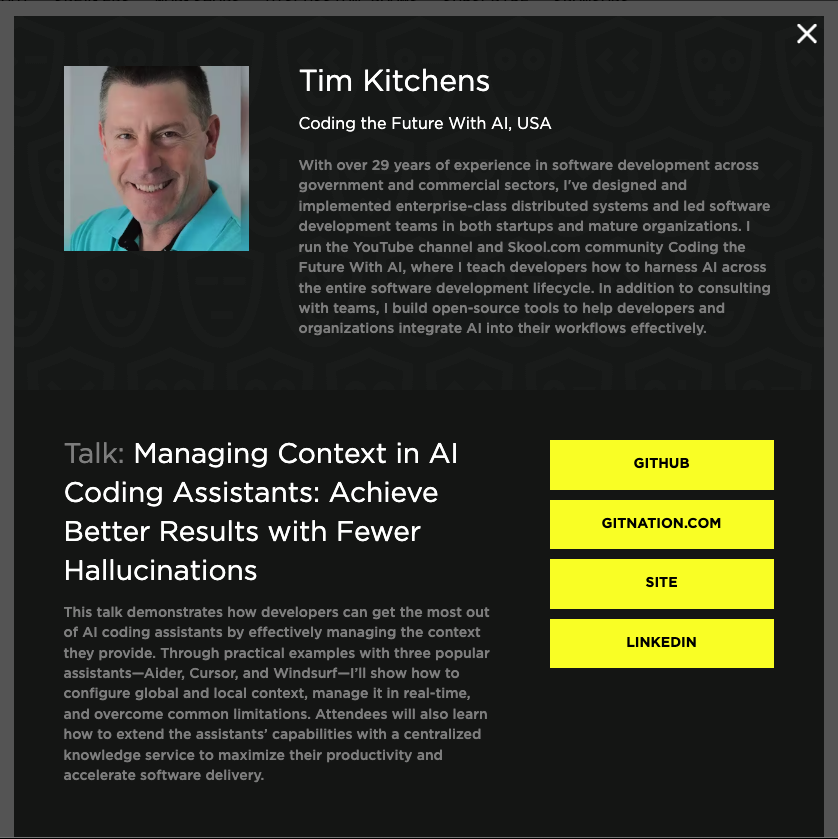 CodingFutureAI's tweet image. 👉 “Want better results from AI coding assistants?🤖
Join me at @__productivity_ on March 27-28, where I’ll show you how to train Aider, Cursor & Windsurf to follow your architecture, use new APIs & even call custom tools.
🎟️ Get your free pass ⬇️
gitnation.com/badges/product…