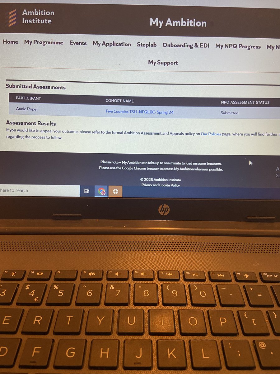 Signed, sealed and delivered. 
NPQLBC submitted ✅ 
Thank you <a href="/Ambition_Inst/">Ambition Institute</a> for a fantastic course. #workhard