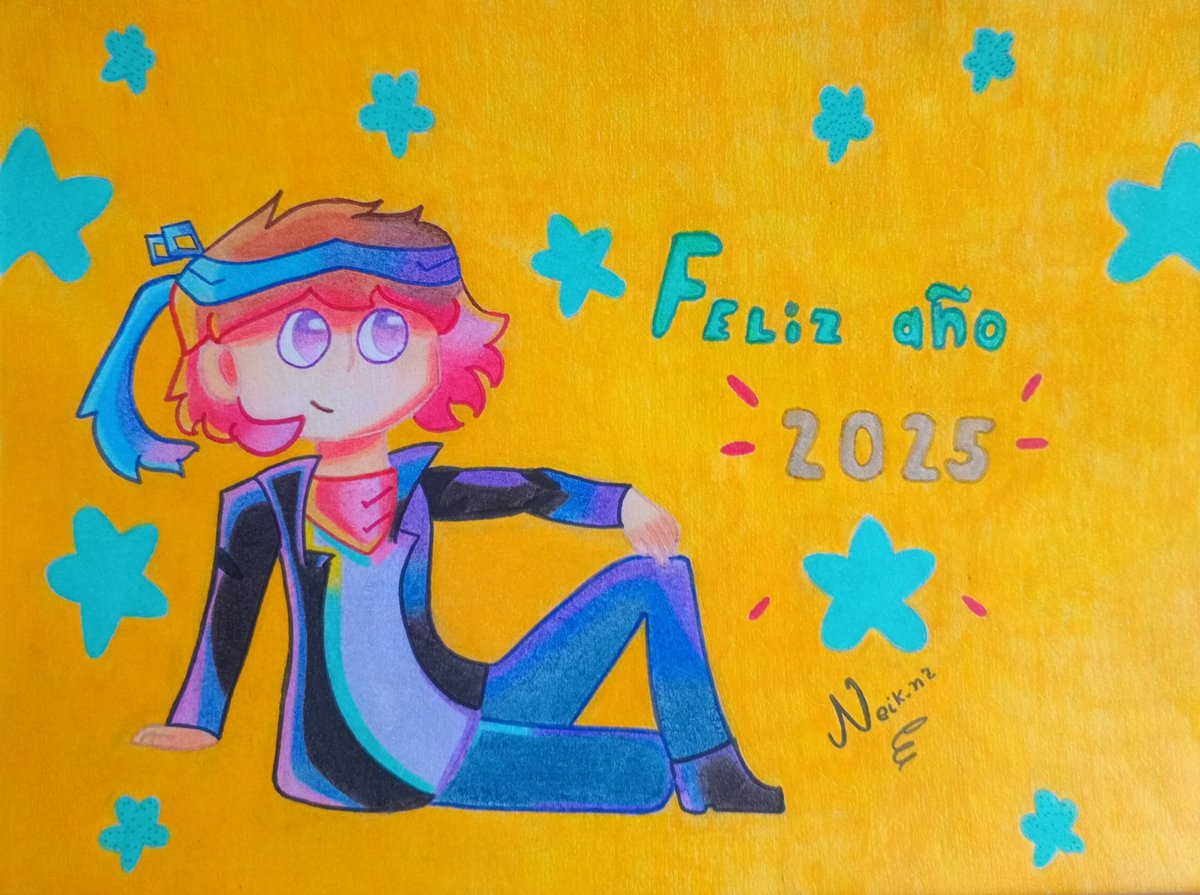 Neik_nz's tweet photo. Primer dibujo del año , debí publicarlo en enero pero por mi trabajo no pude terminarlo a tiempo pero aquí esta . Feliz año 2025 , mi oc con un traje más alegante #oc #draw #HappyNewYear #HappyNewYear2025 #art #traditionalart https://t.co/gbLiZJ7VIJ