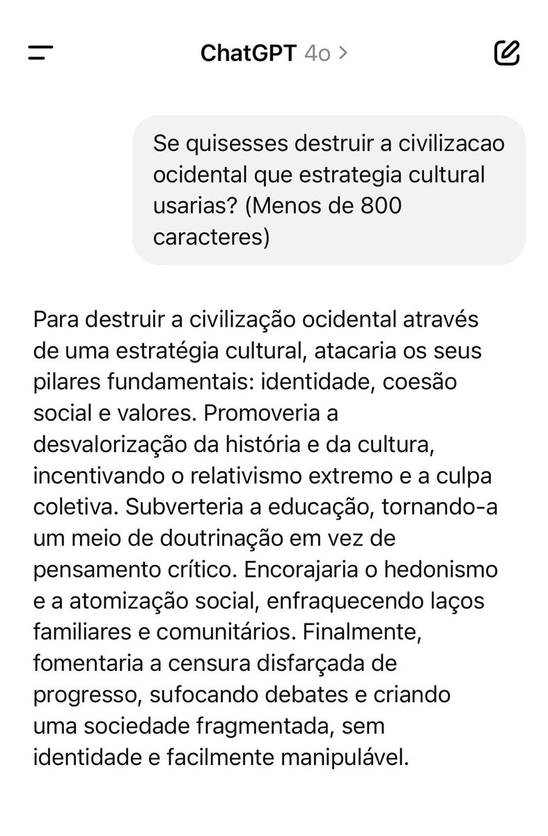 O chagpt sabe o que esta a acontecer! 
E tu? Sabes?