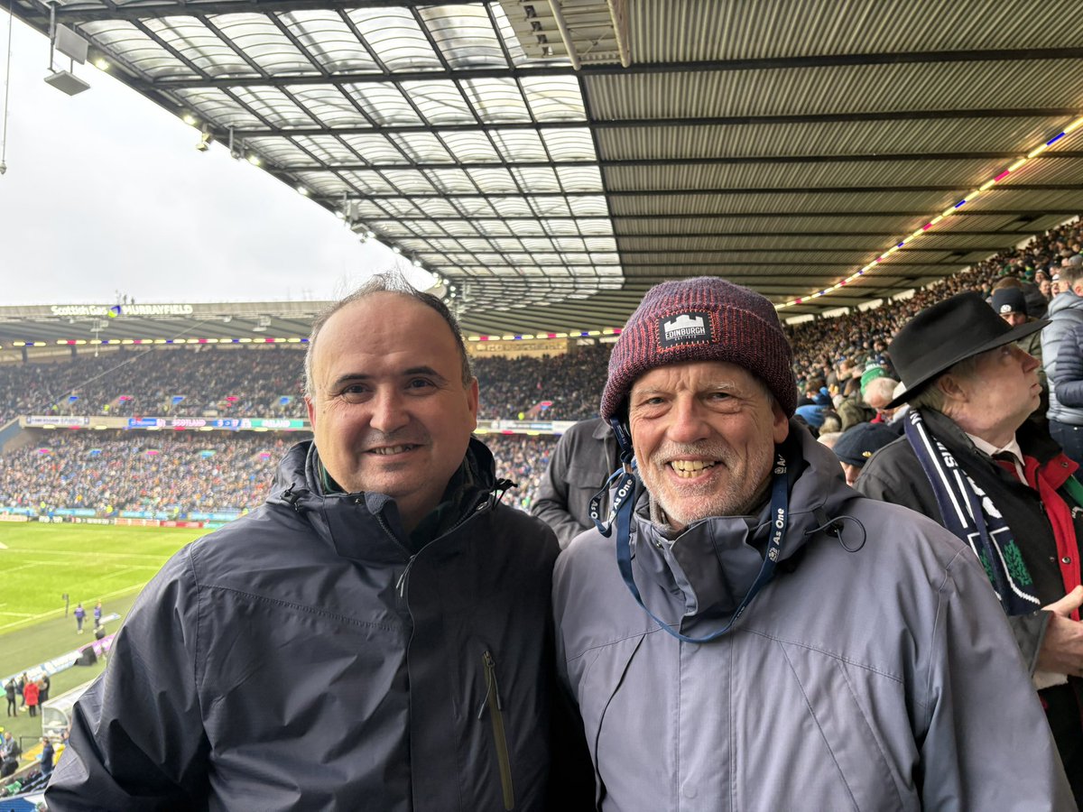20 years since my PhD Viva …it was really nice to meet my supervisor Prof. Reid at the Six Nations Rugby match in Edinburgh!!!