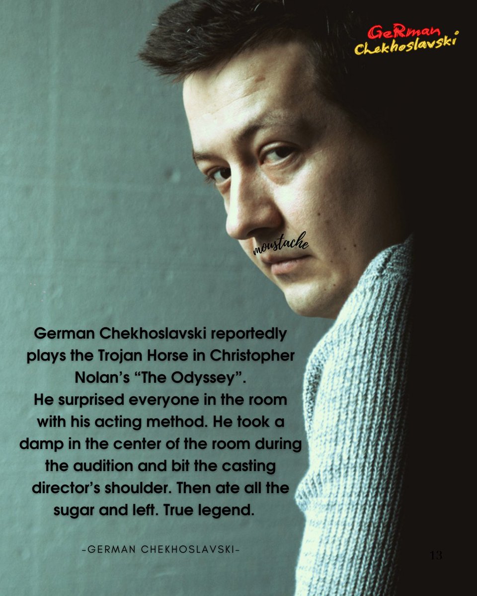 Hope you all see the director's cut.
#TheOdyssey #ChristopherNolan #germanchekhoslavski #actor