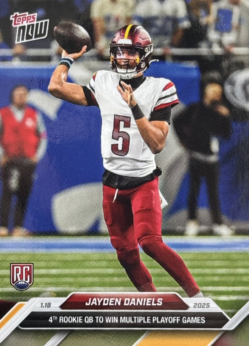 Repost &amp; 𝘧𝘰𝘭𝘭𝘰𝘸 to be 𝟭 𝗼𝗳 𝟭𝟬 (ten) 𝗪𝗜𝗡𝗡𝗘𝗥𝗦 of this limited-edition Topps Commemorative 𝙅𝙖𝙮𝙙𝙚𝙣 𝘿𝙖𝙣𝙞𝙚𝙡𝙨 Rookie Card. 

𝟭𝟬 (𝘁𝗲𝗻) 𝘄𝗶𝗻𝗻𝗲𝗿𝘀 picked Monday, 2/10 8pm ET. (tomorrow 8pm)
#SuperBowl #RaiseHail #SuperBowlLIX