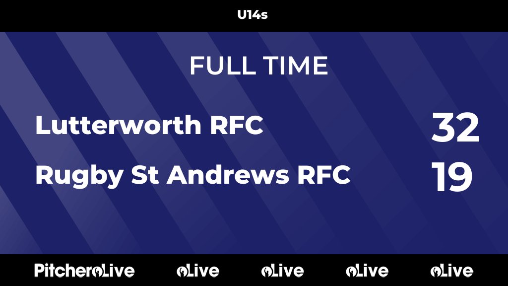 FULL TIME: Lutterworth RFC 32 - 19 Rugby St Andrews RFC
#LUTRUG #Pitchero
pitchero.com/clubs/lutterwo…