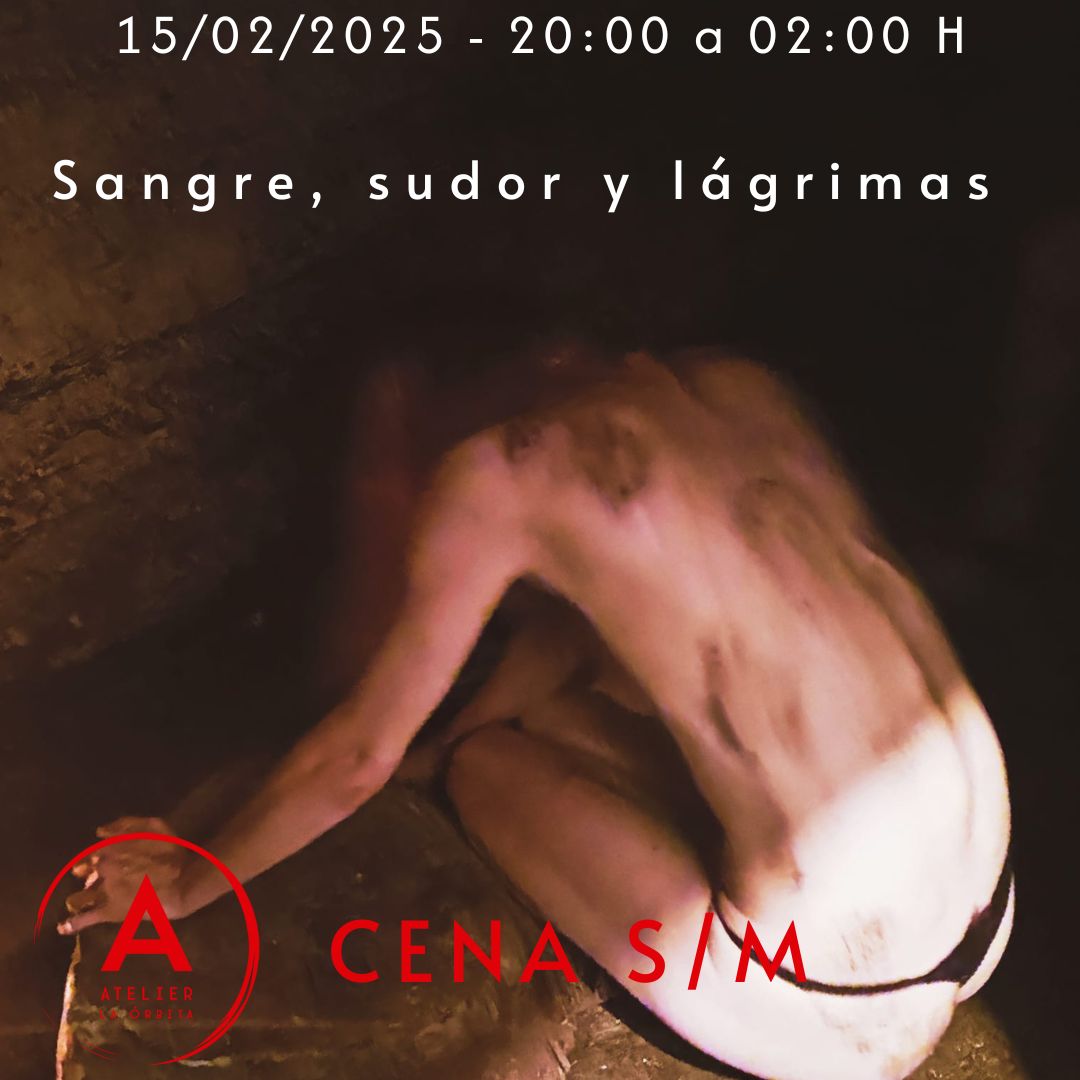 Sangre, sudor y lágrimas. Cena S/M el sábado 15 de febrero de 20 a 02h.
Crema de setas, albóndigas con sepia, carrotcake de postre.
Si te asusta la idea, mejor no vengas.
Imprescindible reserva previa.
Más información en nuestro perfil de Fetlife.