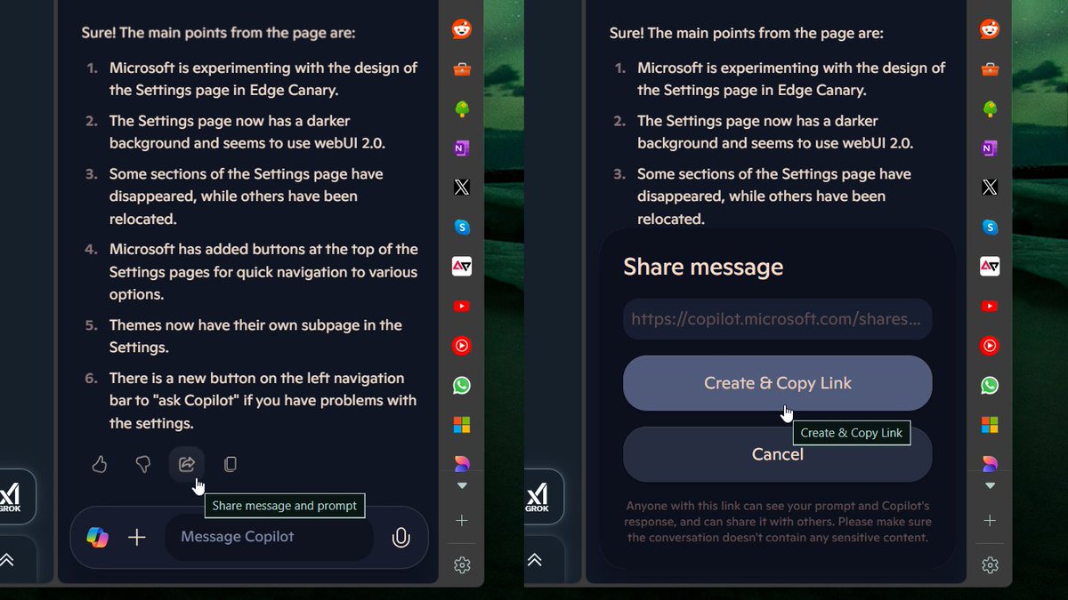 Microsoft has finally brought back the option to read responses aloud ...