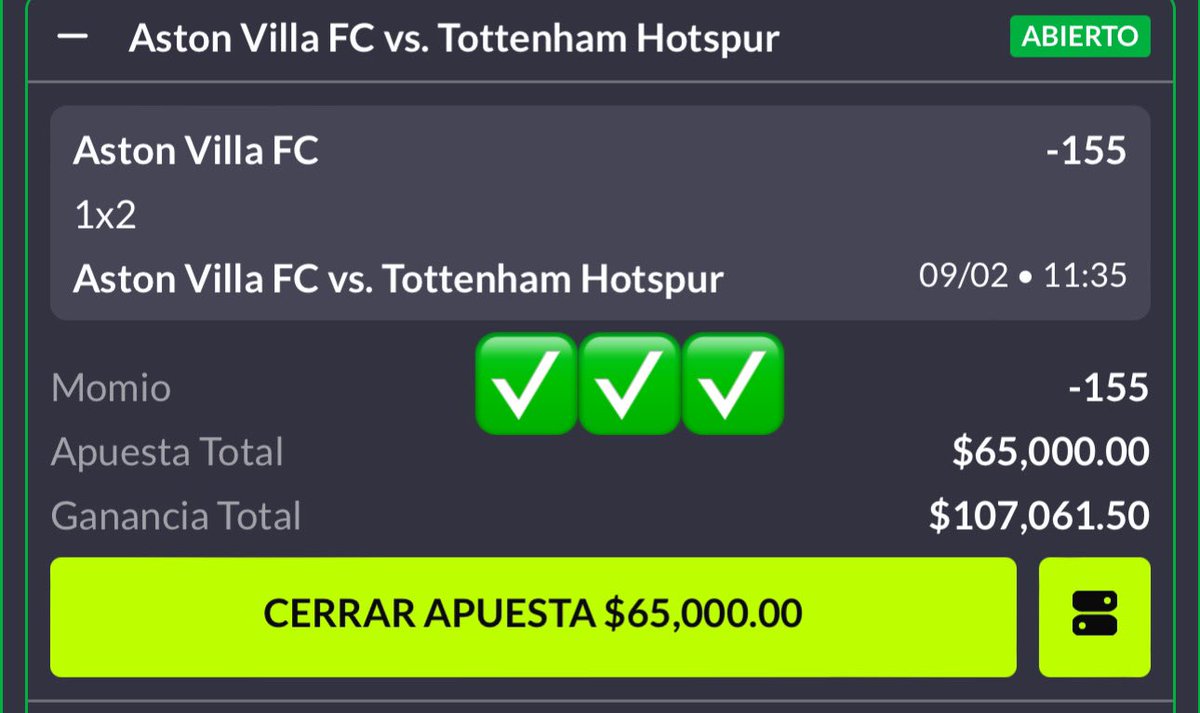 ganamos las 2 jugadas que les regalé, para aumentar el bank y meterle más al #SuperBowl 🤤

tengo otra para aumentar el bank se la pasaré a los que vea activos 👀👀

al súper bowl le meteré todo el rancho alv