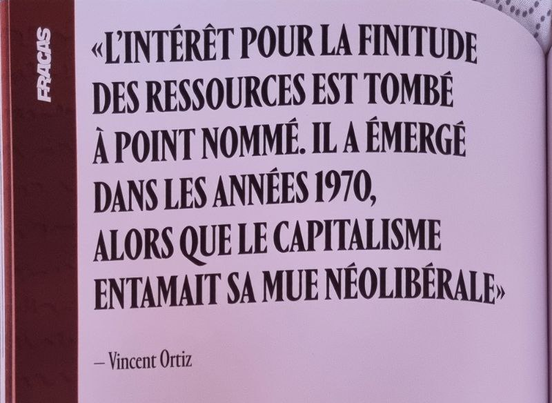 « L'intérêt pour la finitude des ressources est tombé à point nommé, alors que le capitalisme entamait sa mue néolibérale »
Merci à <a href="/ClementQuintard/">Clément Quintard</a> pour la mention de mon livre dans <a href="/FracasMedia/">Fracas</a>, à l'occasion d'un passionnant article sur le malthusianisme contemporain.
