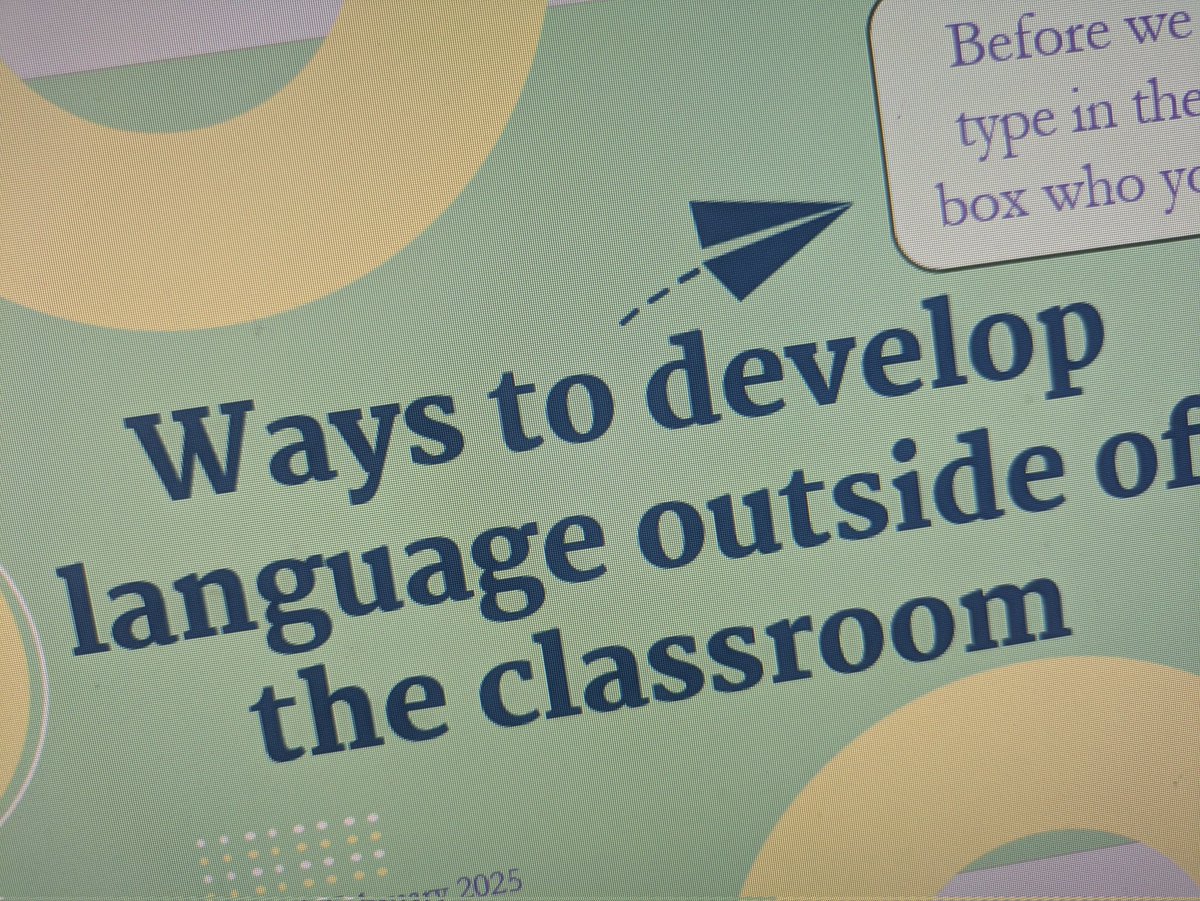 Kirsten Barrett (@mrskirstbarrett) on Twitter photo Finished planning this input for Wednesday
Hoping I've not missed anything major.
I'll be sharing a few ideas to help develop language and using outdoor learning at the same time
clareed.ie/cpd-courses-2/…
<a href="/ClareEdCentre/">Clare Education Centre</a> <a href="/NavanESC/">Navan Education Support Centre</a> <a href="/TraleeESC/">Tralee Education Support Centre</a> Finished planning this input for Wednesday
Hoping I've not missed anything major.
I'll be sharing a few ideas to help develop language and using outdoor learning at the same time
clareed.ie/cpd-courses-2/…
<a href="/ClareEdCentre/">Clare Education Centre</a> <a href="/NavanESC/">Navan Education Support Centre</a> <a href="/TraleeESC/">Tralee Education Support Centre</a>