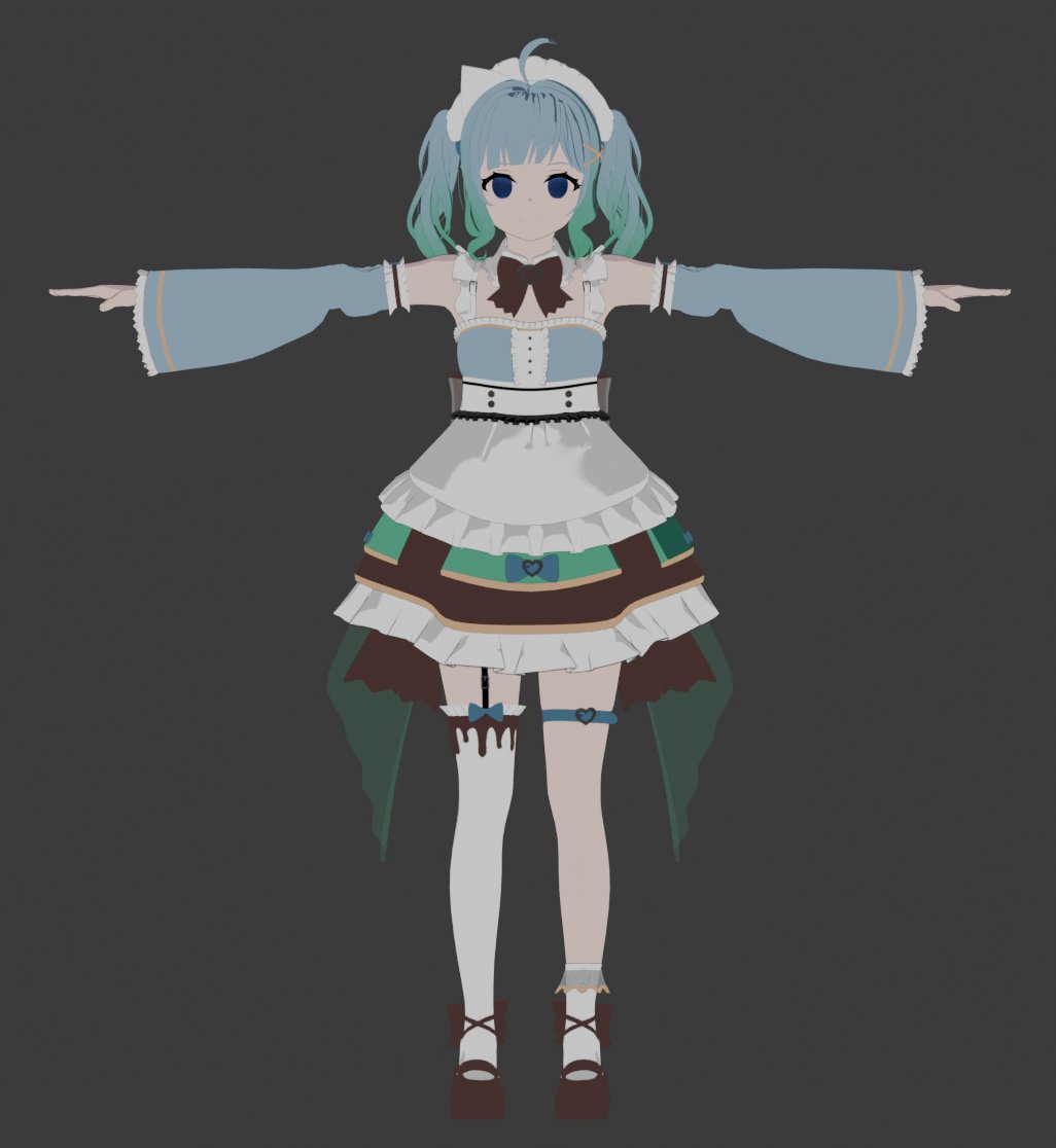 asai_rumi's tweet image. The fun part is over, time to paint and rig this puppy aaaaaaaAAAAAOAIDNOIAWND #b3d #ENVtubers