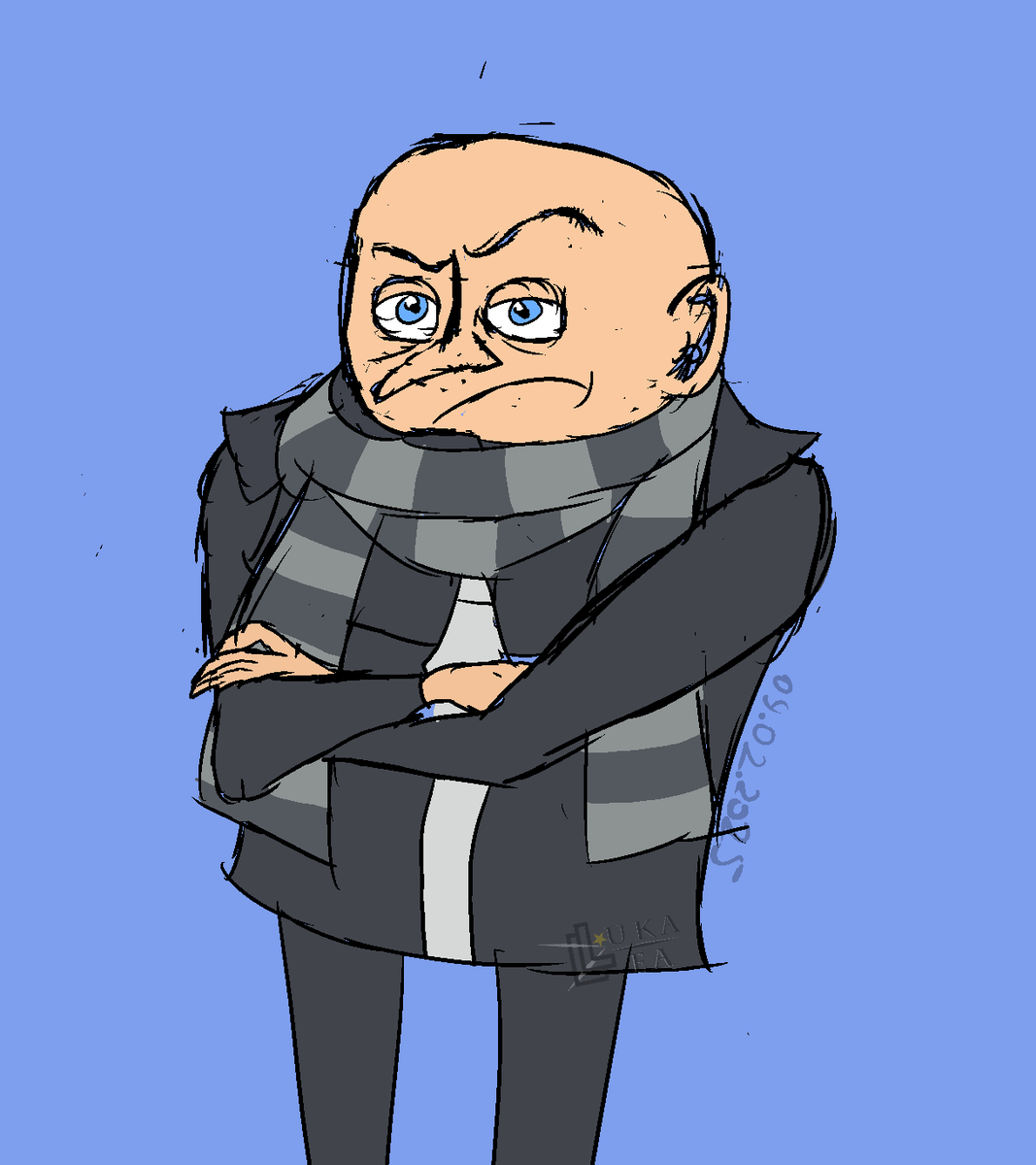 _LUKALEA_'s tweet photo. just Gru 
#fanart #digitalart #cartoon https://t.co/qG15Xtgmuv