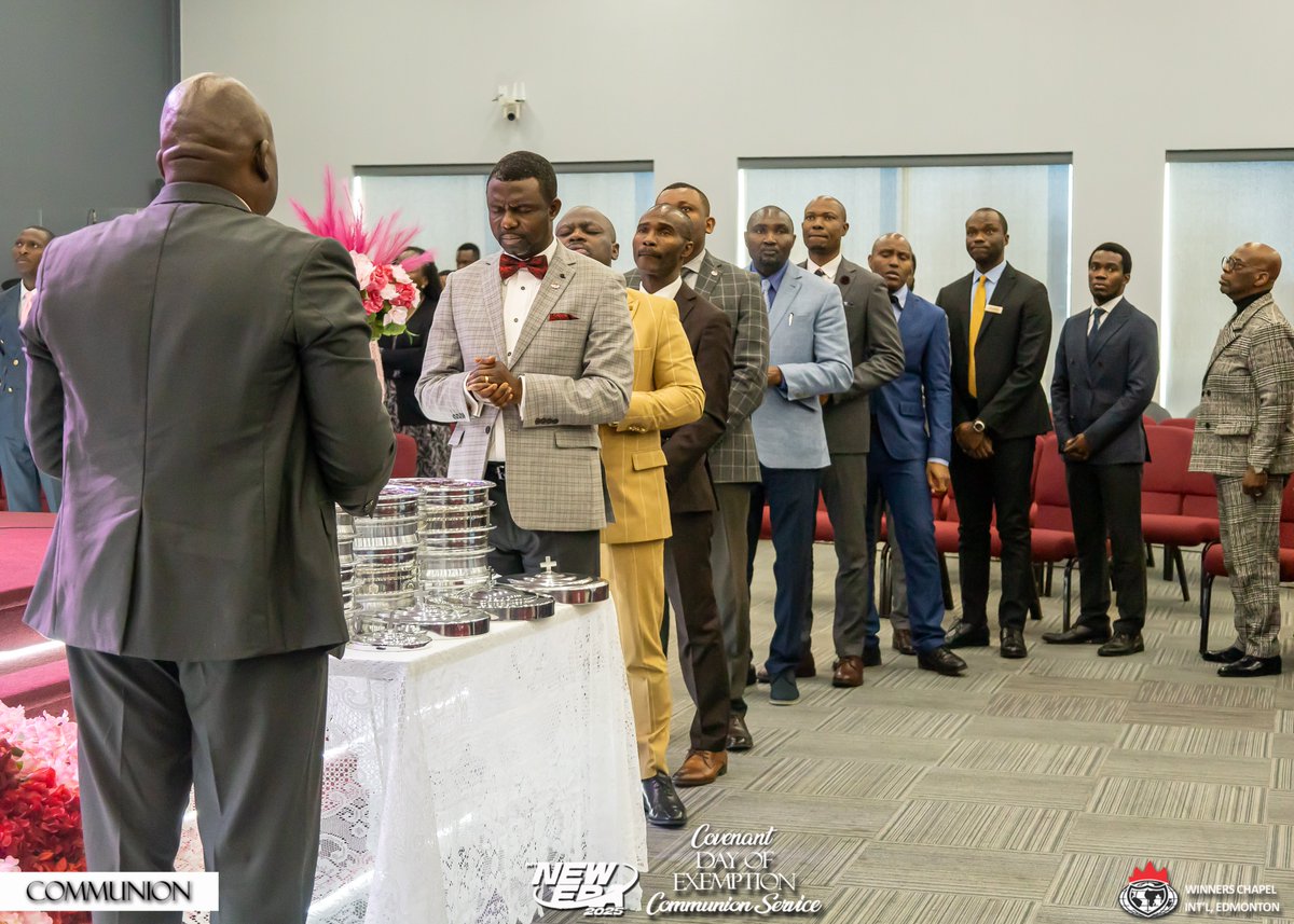 winnersedmonton's tweet photo. Communion Ministration
Your expectation determines your experience. Expect the Jesus' order of holiness right now from this Communion Table.
#CovenantDayofExemption
#LFCLiveService
#newera
#newera2025
#lfcedmonton
#WinnersEdmonton https://t.co/dHcoJwdcIW