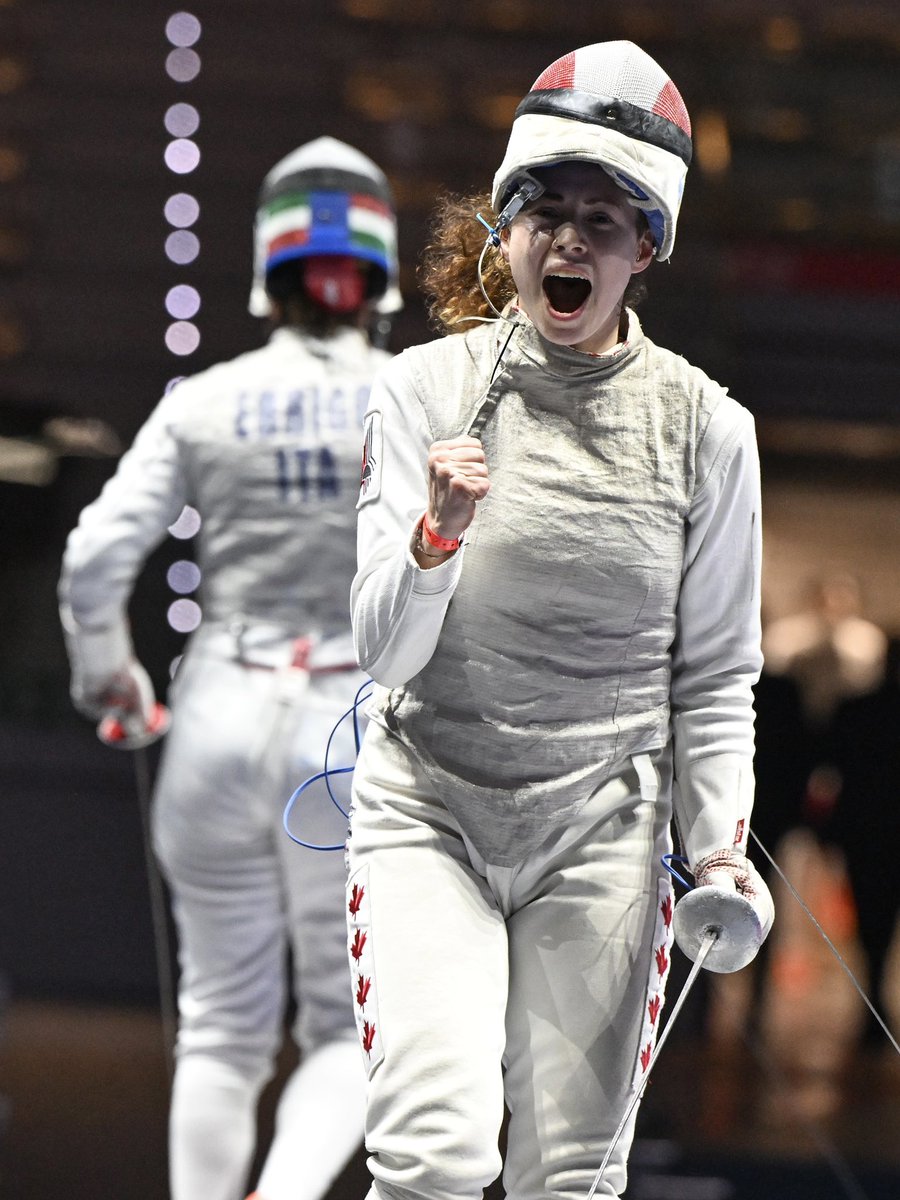 Just happened! Silver at the 24-25 Grand Prix, Turin, Italy.  A true testament to passion, hard work!

#fencing #fencinglife #justhappened