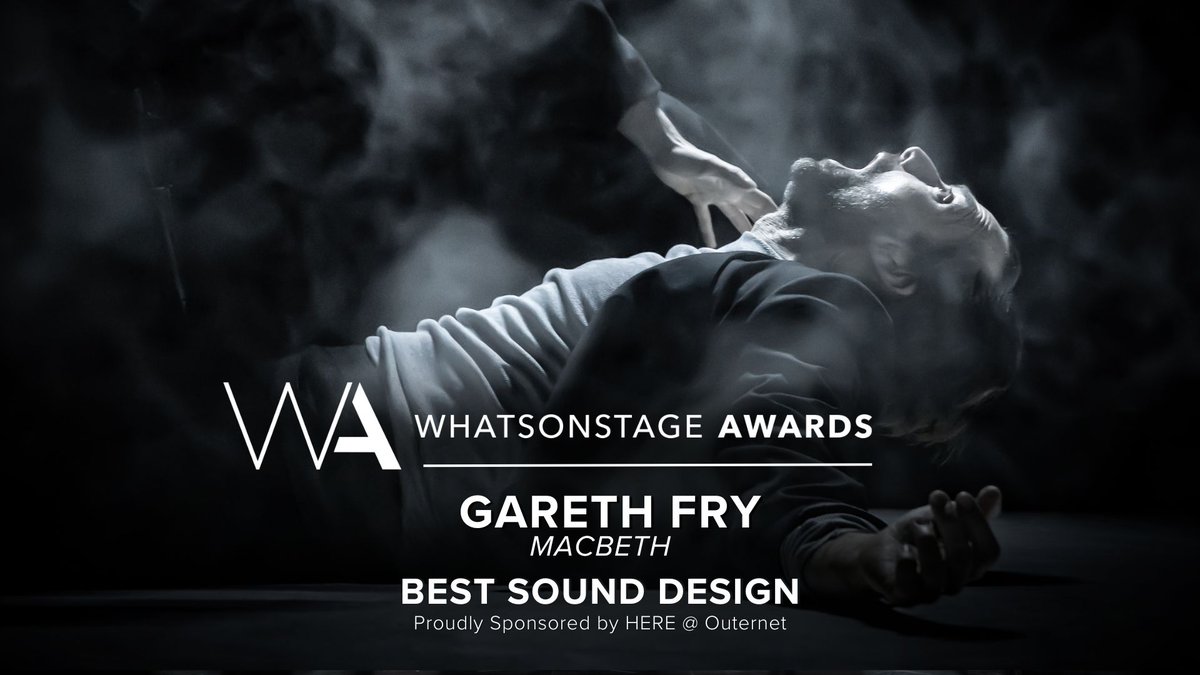 The WhatsOnStage Award for Best Sound Design goes to Gareth Fry for Macbeth (<a href="/WestEndMacbeth/">Macbeth</a>)!

Follow along and see the #WOSAwards winners: whatsonstage.com/news/25th-annu…