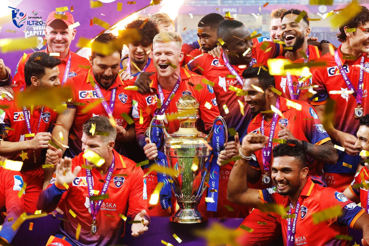 International League T20 (@ilt20official) on Twitter photo Behold, The ℂℍ𝔸𝕄ℙ𝕀𝕆ℕ𝕊 of #DPWorldILT20 Season 3! 🏆🤩🥹
#AllInForCricket #EnterTheEpic
<a href="/DPWorldUAE/">DP World UAE</a> <a href="/DP_World/">DP World</a> <a href="/ilt20onzee/">Zee Cricket</a> <a href="/Dubai_Capitals/">Dubai Capitals</a> Behold, The ℂℍ𝔸𝕄ℙ𝕀𝕆ℕ𝕊 of #DPWorldILT20 Season 3! 🏆🤩🥹
#AllInForCricket #EnterTheEpic
<a href="/DPWorldUAE/">DP World UAE</a> <a href="/DP_World/">DP World</a> <a href="/ilt20onzee/">Zee Cricket</a> <a href="/Dubai_Capitals/">Dubai Capitals</a>