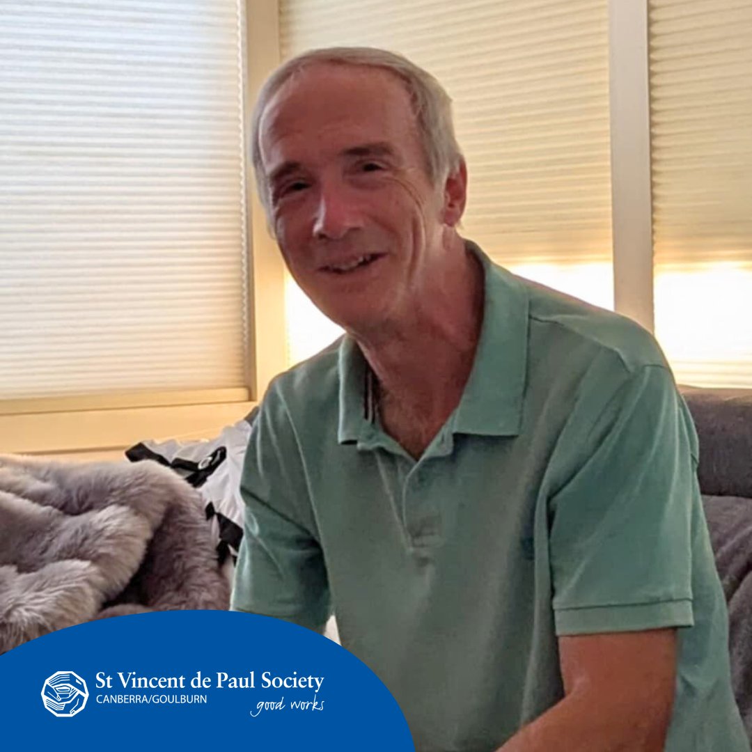 Peter volunteers as a Conference Member, providing assistance with food, bills, clothing, or referrals to other programs.

He says, “Meeting people we assist who have turned their lives around, either by finding work or study or through some other cause is always wonderful".