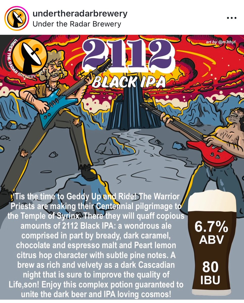 New beer release!  
2112 Black IPA
#HoustonBeer 🍻