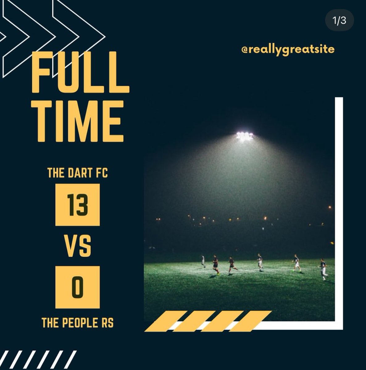 Big Win at the Lane for the lads 
Goals from 
G.Bontoft ⚽️⚽️⚽️⚽️⚽️🅰️
H Aylmer ⚽️⚽️⚽️🅰️
F Osman ⚽️
C Bishop ⚽️🅰️🅰️
W Denny ⚽️
K. Dadds ⚽️🅰️🅰️🅰️
F Mackrill ⚽️
#UPTHEDARTS🔵⚫️