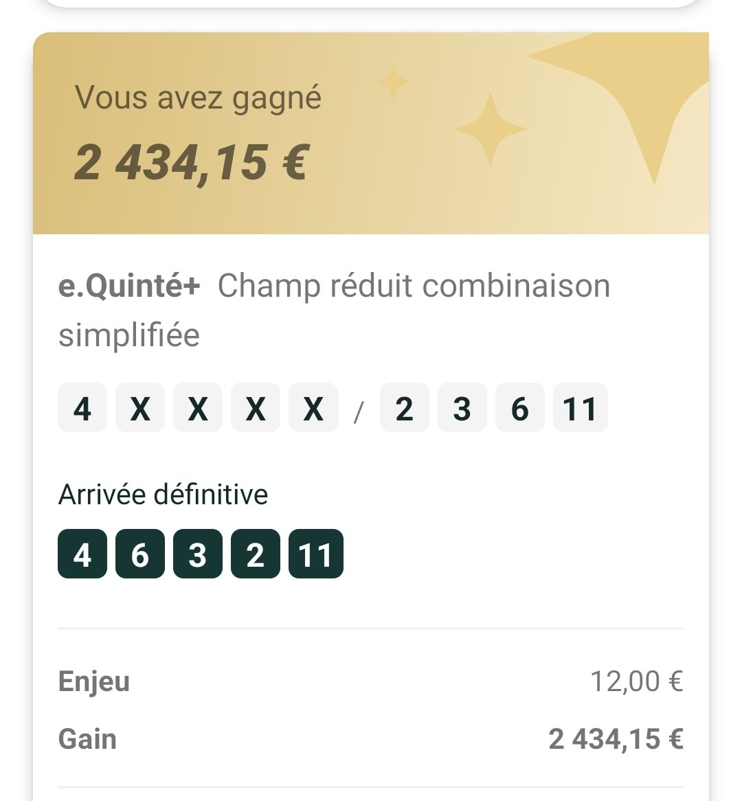 2eme quinte ordre 2025 🫡😇