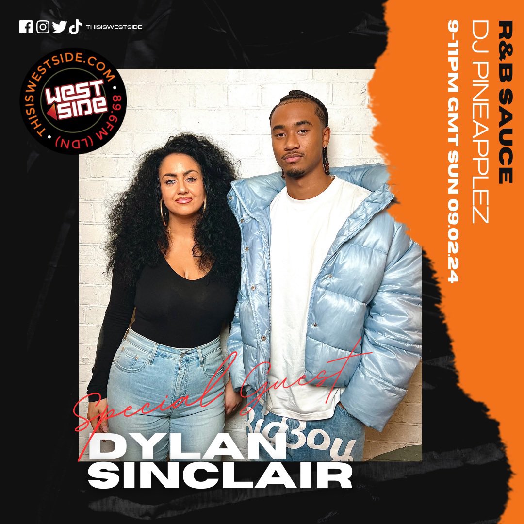 On R&amp;B Sauce tonight I will be talking to the amazing Dylan Sinclair,lock in from 9pm ❤️