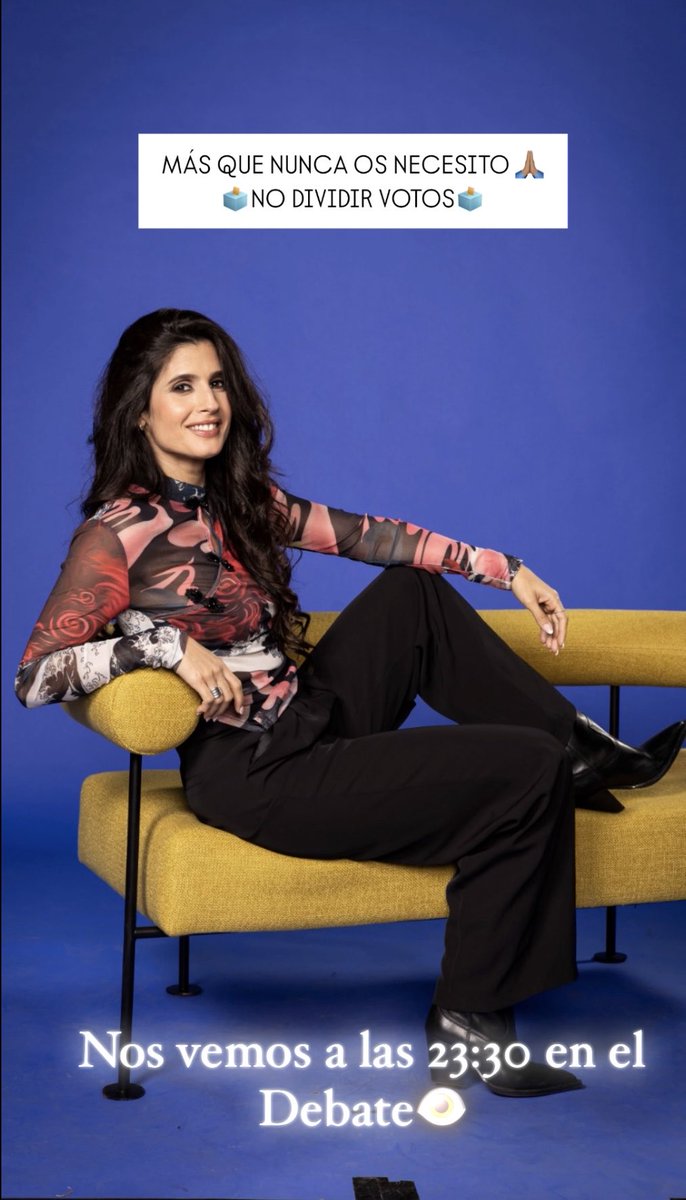 Nos vemos en un ratito en el DEBATE! Os necesito más que nunca! Todos a una! 🗳️NO DIVIDIR VOTOS🗳️gracias por el apoyo sois maravillos@s! ❤️ un súper abrazo 🫂 buenas noches 🌙 mi gente bonita #GHDÚO#granhermano#GH9f