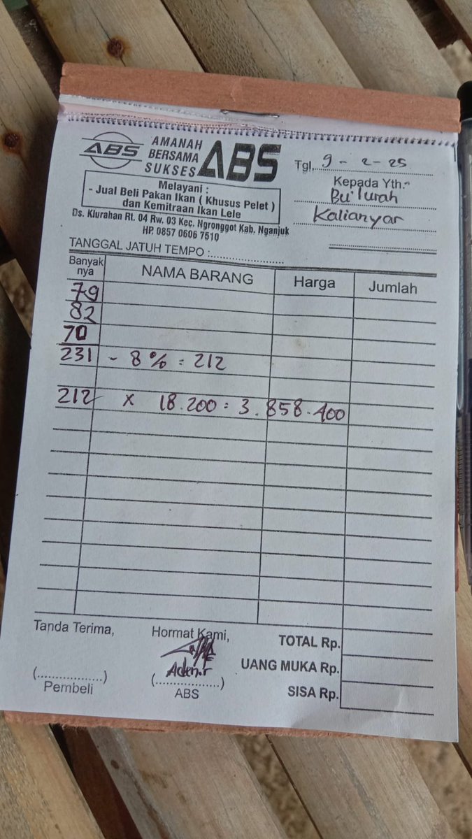 andriindrawans's tweet photo. Minggu 090225, AndriIS Luhkan #nganjuk lprkan #panen lele di Bu Winarni Tejo Mandiri Ds Kalianyar Ngronggot, 1 klm D4, hsl 212 Kg, Hrg 18,2 rb Sz 8-12. 
#luhlapor
#GiatLuhSatminkalBWI
@bppsdm_bp3bwi @DJPB_SITUBONDO https://t.co/bEVMoJMfur