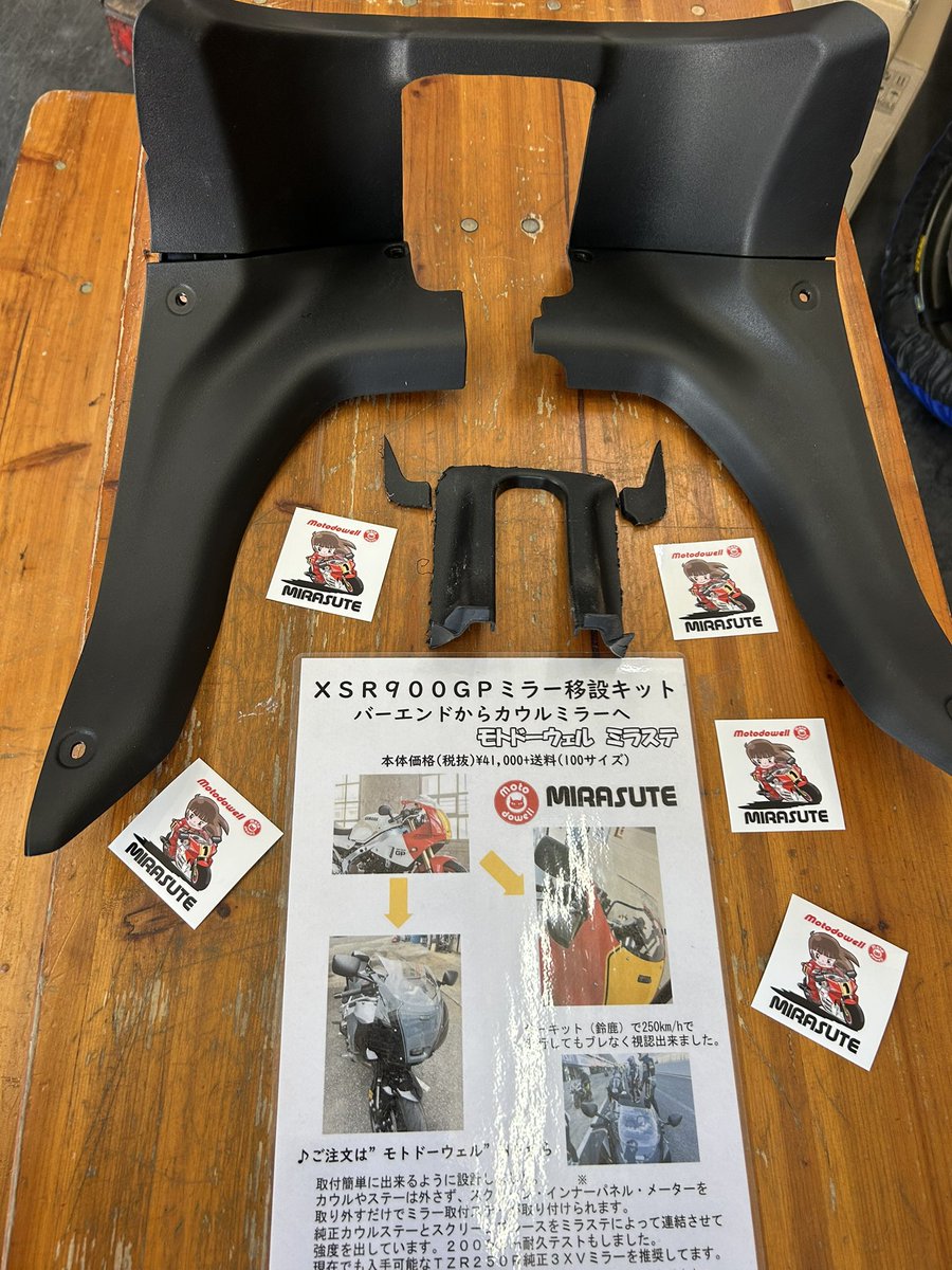 XSR900GP、カウルミラー移設キット「ミラステ」 完売→増産→完売