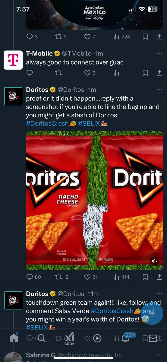 Kaleeshab's tweet photo. @Doritos #DoritosCrash #SBLIX https://t.co/OZRsSfMz4N