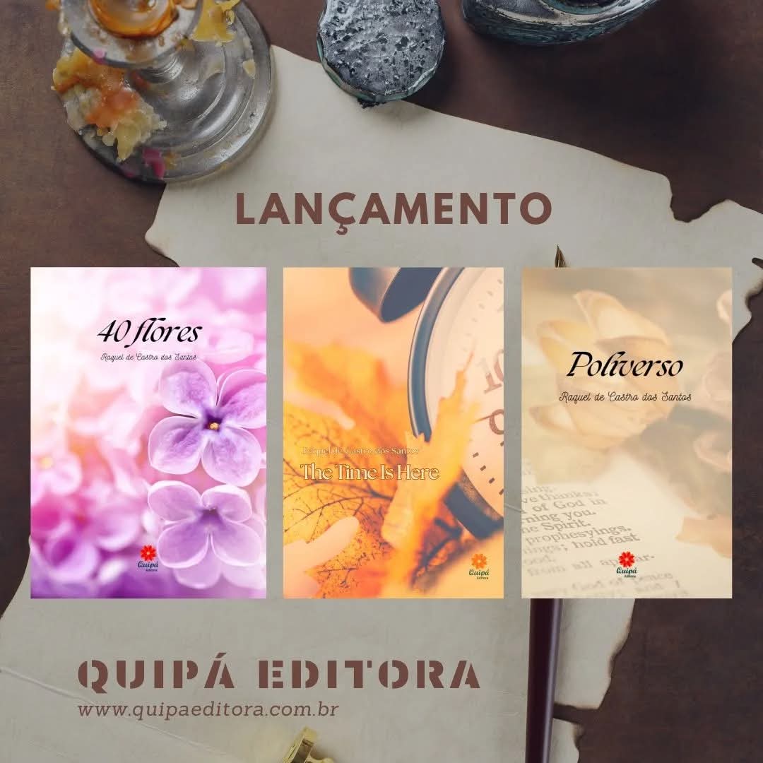 Olá! Meus livros "40 flores", "The Time is Here" e "Poliverso" foram lançados. Acessem os endereços a seguir para leitura gratuita: l1nk.dev/40flores , acesse.one/poliverso e l1nk.dev/thetimeshere

PS: Clique no link indicado, e em nada mais, que o arquivo abre.