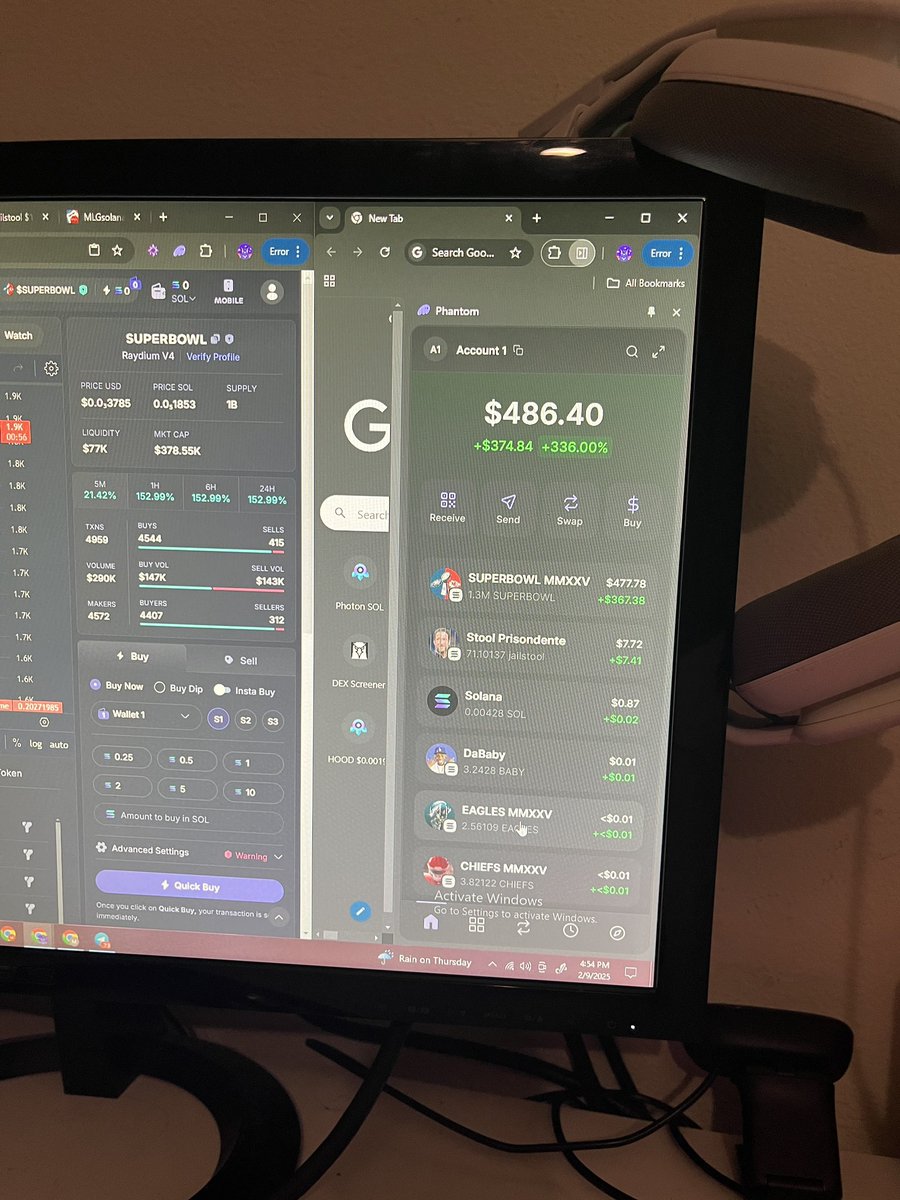 Marrtinooo's tweet photo. ight yall major update 
turned that 60$ into 400$ 
w super bowl https://t.co/fHaG0mI9ac